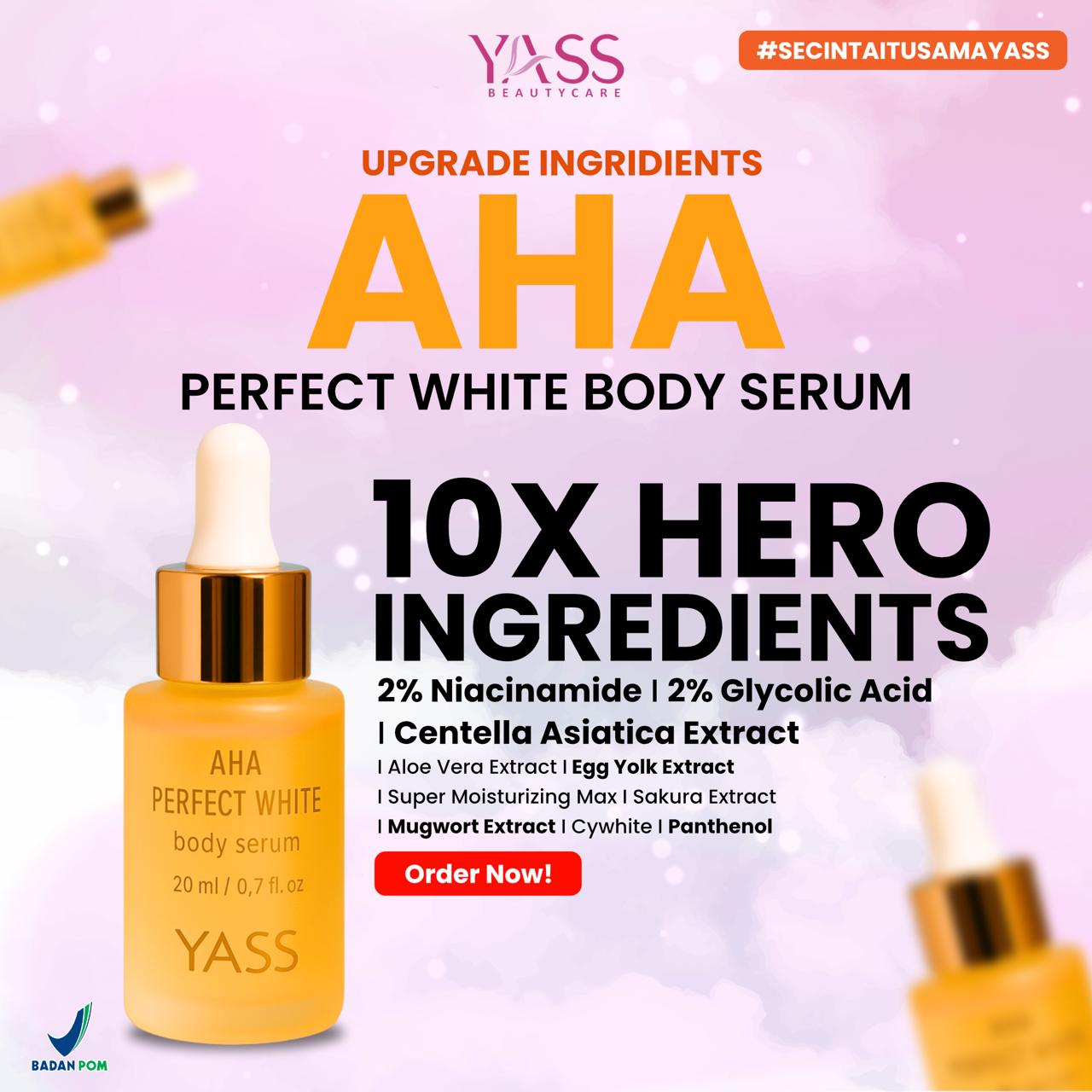 HB 2pcs + AHA Serum Whitening 1pcs